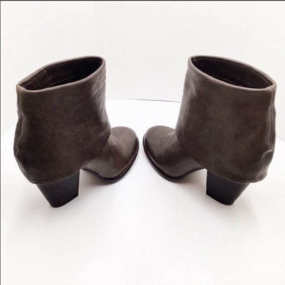 Vince Camuto Brass Chocolate Leather Foldover Boot - Picture 4 of 4